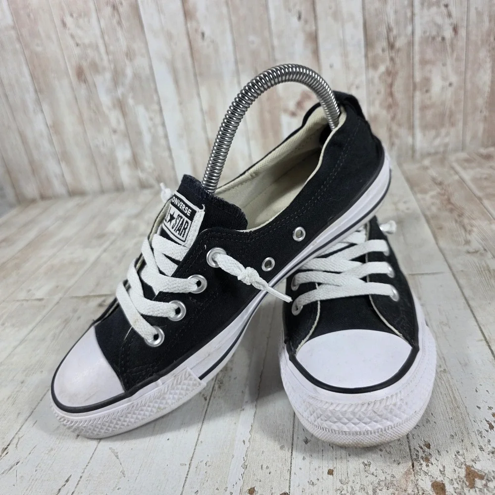 Converse Chuck Taylor All Star Shoreline Black Slip On Sneakers  Womens 7.5
